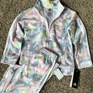 Girls size 6 Adidas track suit